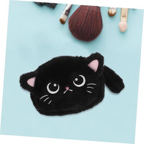 Adorable Cat Plush Coin Purse Kawaii Change Wallet for Boys Travel Friendly Pouch for Keys Lipstick Daily Essentials Soft Sturdy for Makeup Stationery Organization in Saudi Arabia