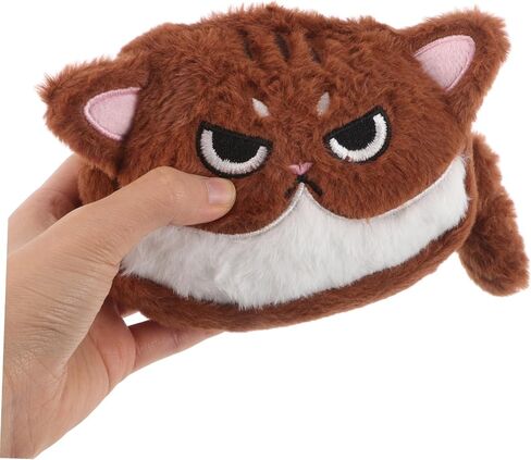 Adorable Cat Plush Coin Purse Kawaii Change Wallet for Boys Travel Friendly Pouch for Keys Lipstick Daily Essentials Soft Sturdy for Makeup Stationery Organization in Saudi Arabia