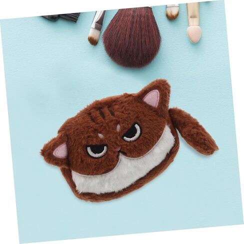 Adorable Cat Plush Coin Purse Kawaii Change Wallet for Boys Travel Friendly Pouch for Keys Lipstick Daily Essentials Soft Sturdy for Makeup Stationery Organization in Saudi Arabia