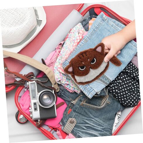 Adorable Cat Plush Coin Purse Kawaii Change Wallet for Boys Travel Friendly Pouch for Keys Lipstick Daily Essentials Soft Sturdy for Makeup Stationery Organization in Saudi Arabia