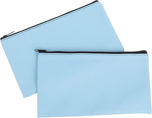 2PCS Money Bag Bag Pu Cash Class Enport Pouch Zipper Money Lage Closure Secure in Kuwait
