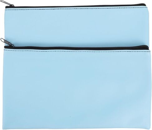 2pcs Bank Zipper Cash Organizer Pouches for Receipts Money Business Use in Saudi Arabia