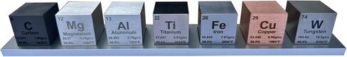 Tungsten 1" Metal Density Cube - 99.9% Pure Element for Chemistry - Periodic Table Design Educational Scientific Elemental Specimen in Saudi Arabia