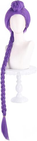 الشعر الأرجواني KP Dance شعر مستعار Halloween Hair - 45 "خيال مضفر كعكة لأغطية الرقص الحفلات (الأرجواني الخفيف) in Saudi Arabia
