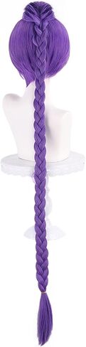 الشعر الأرجواني KP Dance شعر مستعار Halloween Hair - 45 "خيال مضفر كعكة لأغطية الرقص الحفلات (الأرجواني الخفيف) in Saudi Arabia
