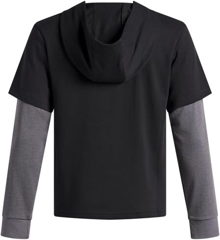 Under Armour Boys' Rival Knit Wordmark Hoodie in Saudi Arabia