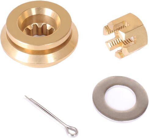 Boat Engine 90506-ZV7-020 010 000 Thrust Washer, 90301-ZV7-000 Castle Nut, 90508-ZV7-000 Spacer, 90758-ZV1-000 Split Pin for Honda 25HP 30HP Outboard Motor Propeller Hardware Kit in Saudi Arabia
