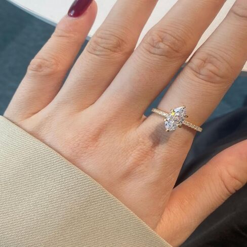 SELENA Engagement Ring for Women | Silver, Gold Plated, and Zirconia Wedding Ring in Saudi Arabia
