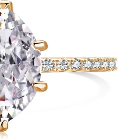 SELENA Engagement Ring for Women | Silver, Gold Plated, and Zirconia Wedding Ring in Saudi Arabia