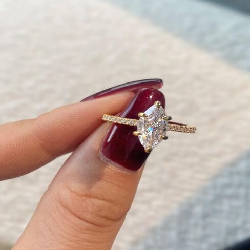 SELENA Engagement Ring for Women | Silver, Gold Plated, and Zirconia Wedding Ring in Saudi Arabia