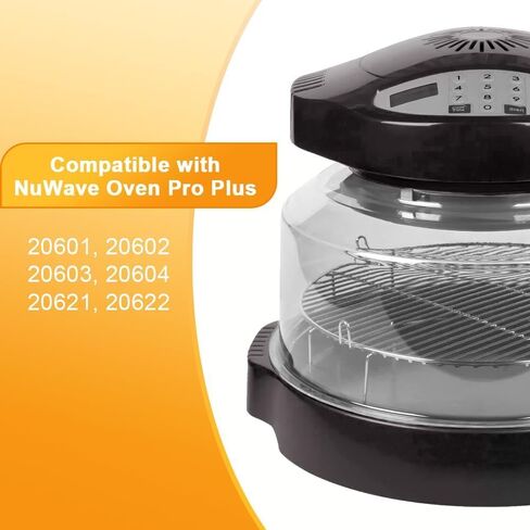 Power Dome Replacement for Nuwave Oven, Advanced Plastic Hood Cover for Nuwave Oven Pro Plus and Elite Oven, Transparent Amber in Saudi Arabia