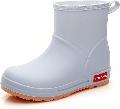 Rain Boots Women and Men Superior Anti-Slip Waterproof Rubber Boots Casual Chealsea Classic Ankle Boots Durable Rain Shoes Mud Rubber Booties for Work PVC Garden Shoes for Sailing Fishing and Camping in Saudi Arabia