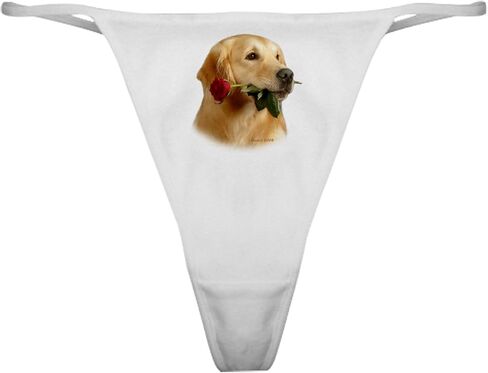 CafePress Golden Retriever (Male) and Red Classic Thong Underwear, Womens Panties in Saudi Arabia