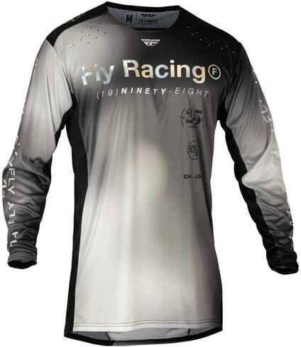 Fly Racing 377-724M Lite Se Legacy Jersey Light Grey/Black Md in Saudi Arabia