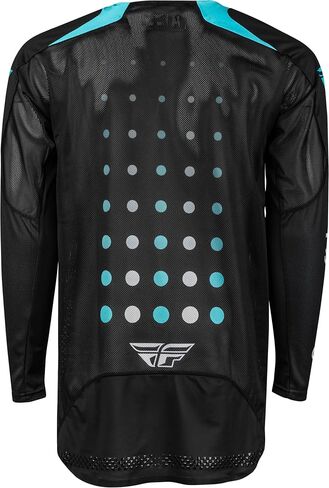 Fly Racing Men's EVO-DST Adult Motocross & Mountain Bike Race Jersey - Protective Jersey for Dirt Bike, MTB and Motorcycle Riding Black/Electric Blue in Saudi Arabia