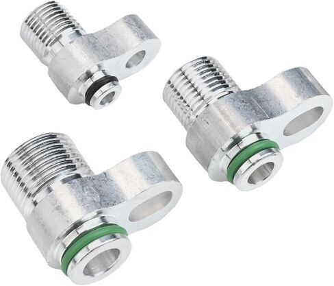 3pcs R134a Adapter Fittings, Quick Connect Automotive Custom AC Lines Compressor Drier Condenser Radiator Fitting for R134a Auto Air Conditioning Hose in Kuwait