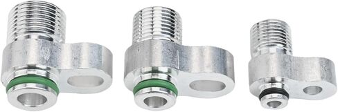 3pcs R134a Adapter Fittings, Quick Connect Automotive Custom AC Lines Compressor Drier Condenser Radiator Fitting for R134a Auto Air Conditioning Hose in Kuwait