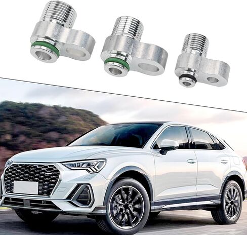 3pcs R134a Adapter Fittings, Quick Connect Automotive Custom AC Lines Compressor Drier Condenser Radiator Fitting for R134a Auto Air Conditioning Hose in Kuwait