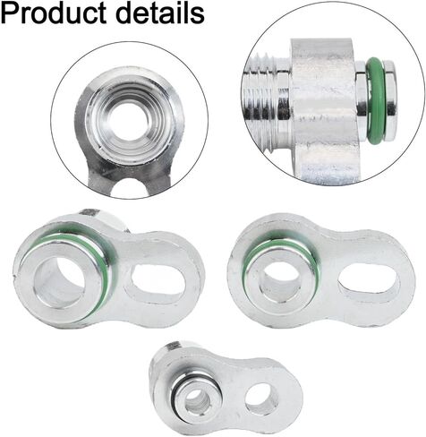 3pcs R134a Adapter Fittings, Quick Connect Automotive Custom AC Lines Compressor Drier Condenser Radiator Fitting for R134a Auto Air Conditioning Hose in Kuwait