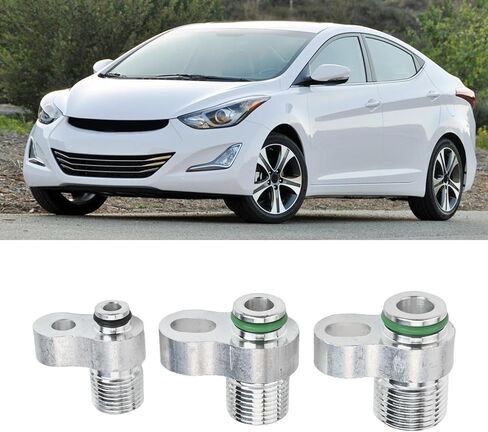 3pcs R134a Adapter Fittings, Quick Connect Automotive Custom AC Lines Compressor Drier Condenser Radiator Fitting for R134a Auto Air Conditioning Hose in Kuwait