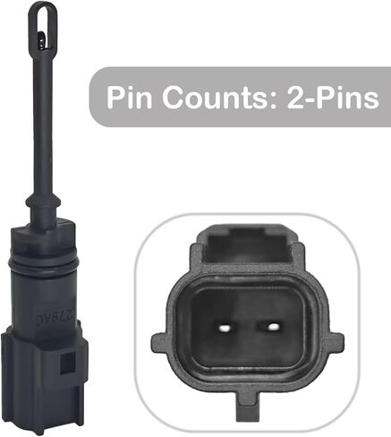 5149279AC 5149279AB Intake Air Temperature Sensor with Connector Pigtail Harness - Compatible with Dodge Charger/Challenger 2011-2020, Jeep Cherokee 2014-2020, RAM 1500/2500/3500 2013-2020 in Saudi Arabia
