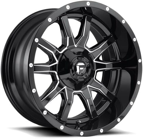 الوقود على الطرق الوعرة D627 Vandal 20x9 ، 6x135/5.5 ، 5.04 ، 1mm لمعان أسود طحن - D62720909850 in Kuwait