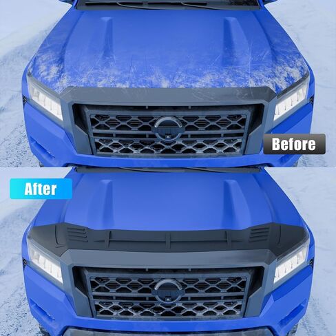 Hood Protector Compatible with 2022-2025 Nissan Frontier Hood Shield TPE Hood Deflector Hood Guard for 2024 Frontier Accessories in Kuwait