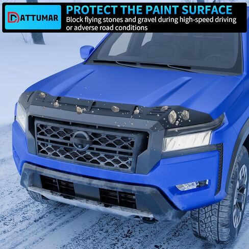 Hood Protector Compatible with 2022-2025 Nissan Frontier Hood Shield TPE Hood Deflector Hood Guard for 2024 Frontier Accessories in Kuwait