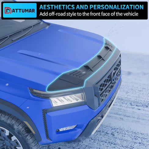 Hood Protector Compatible with 2022-2025 Nissan Frontier Hood Shield TPE Hood Deflector Hood Guard for 2024 Frontier Accessories in Kuwait