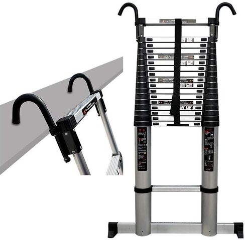 Telesladder Ladders Climbcopiladder with Stabilizer Bar Aluminumextension Ladder 440 Pounds Capacity Marriage/5.8M/19 Ft in Saudi Arabia