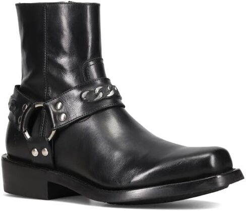 Frye Conway Chain Harness Stylish Men's Leather Footwear, Elegant Durable Design, Comfortable Fit, Western-Inspired Look in Kuwait