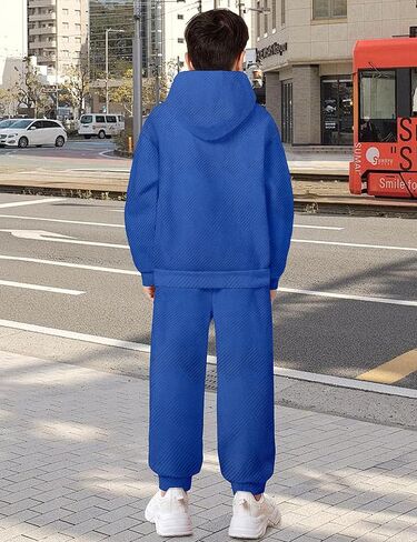 ملابس الأولاد مضلعة صلبة طويلة الأكمام قميص من النوع الثقيل والرواط العرق 2 مساءً ملابس الشتاء الخريف لمدة 6-14 سنة in Kuwait