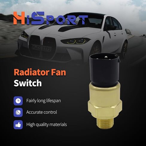 HiSport 61311378073 Coolant Temperature Sensor Radiator Fan Switch - Compatible with BMW 318I 318IS 318TI 325 325E 325ES 325I 325IS 325IX 525I Replaces 1378073 in Saudi Arabia