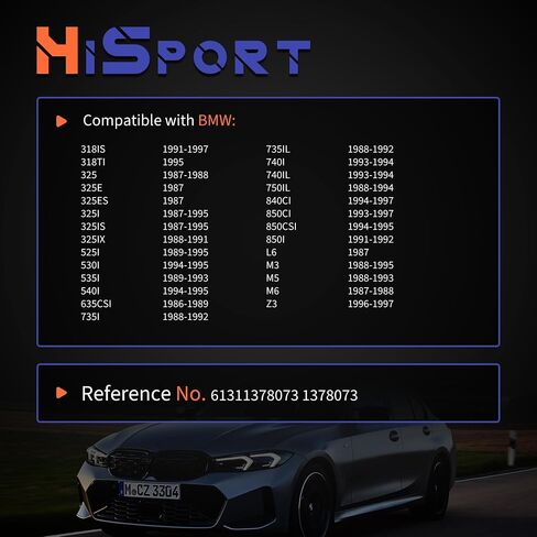 HiSport 61311378073 Coolant Temperature Sensor Radiator Fan Switch - Compatible with BMW 318I 318IS 318TI 325 325E 325ES 325I 325IS 325IX 525I Replaces 1378073 in Saudi Arabia