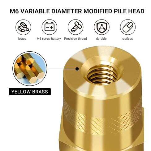 مجموعة موصلات طرفية بطارية 2 أزواج ، محطات تلقائية بعد البطارية محولات ، لمحولات M6 أعلى أو جانبية ما بعد الطرفية الملولبة شحن الطرف الواقعي مسامير تحويل محول التحويل in Kuwait