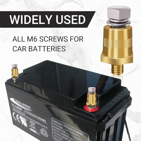 مجموعة موصلات طرفية بطارية 2 أزواج ، محطات تلقائية بعد البطارية محولات ، لمحولات M6 أعلى أو جانبية ما بعد الطرفية الملولبة شحن الطرف الواقعي مسامير تحويل محول التحويل in Kuwait