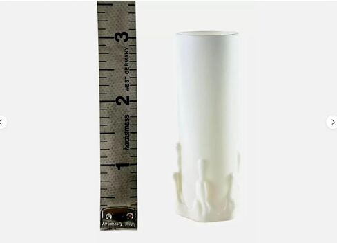 1 x 3 Candelabra Plastic Beeswax Drip Socket Cover Sleeves White Lot of 10 in Saudi Arabia
