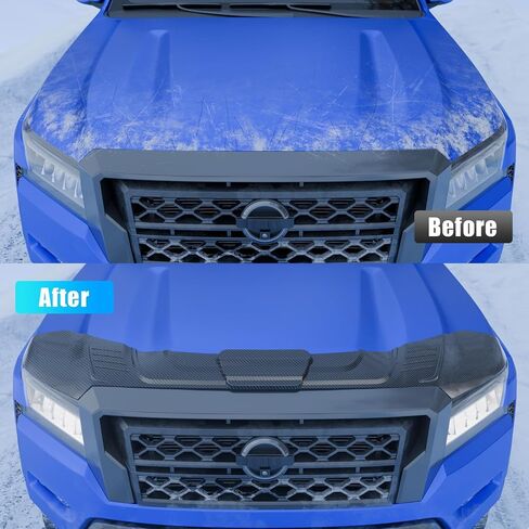 Hood Protector Compatible with 2022-2025 Nissan Frontier Hood Shield TPE Hood Deflector Hood Guard for 2024 Frontier Accessories in Kuwait