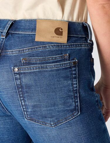 Carhartt Womens The Essential Mid Rise Comfort Jeans - Performance Fit Stretch Denim in Saudi Arabia