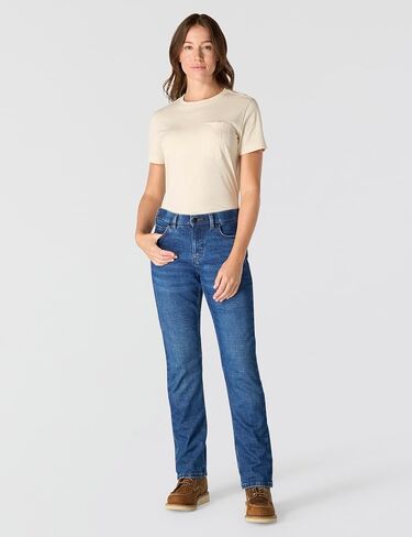 Carhartt Womens The Essential Mid Rise Comfort Jeans - Performance Fit Stretch Denim in Saudi Arabia