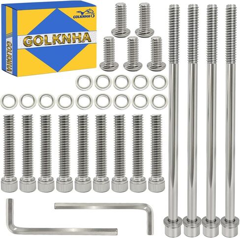 304 Stainless Steel Clutch Primary Cover Bolt Kit For Dyna, Softail, Fat Bob, Road King, Fat Boy, Deluxe OEM #1062 4813A 1755 in Saudi Arabia