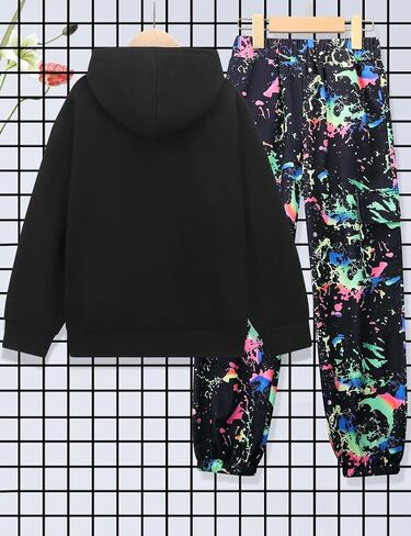 Boys Clothes Long Sleeve Hooded Sweatshirt Top Camouflage Sweatpants Fall Winter Kid Outfits Set 6-14T in Saudi Arabia