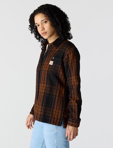 Carhartt Women's Tencel Fiber Series Loose Fit Twill Plaid Shirt in Saudi Arabia