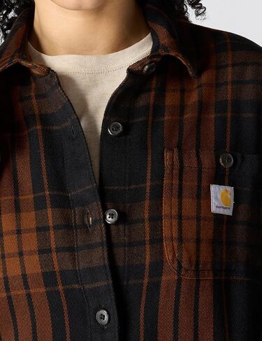 Carhartt Women's Tencel Fiber Series Loose Fit Twill Plaid Shirt in Saudi Arabia