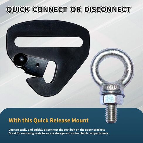 4 Pack Quick Release Mount for 2 Inch Harness 4 Point and 5 Point Compatible with Part of Polaris RZR-CanAm, YXZ and X3 models,UTV Seat Belt upper brackets Quick Release hardware,Quick Release Mount in Saudi Arabia