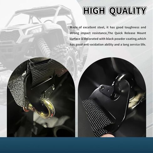 4 Pack Quick Release Mount for 2 Inch Harness 4 Point and 5 Point Compatible with Part of Polaris RZR-CanAm, YXZ and X3 models,UTV Seat Belt upper brackets Quick Release hardware,Quick Release Mount in Saudi Arabia