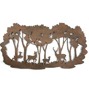 Remenna Cabin Wall Decor 3 Layer Bear Wall Decor Rustic Metal Wall Art Hanging for Living Room Bedroom Bathroom Indoor Outdoor 22x12 Inches in Kuwait