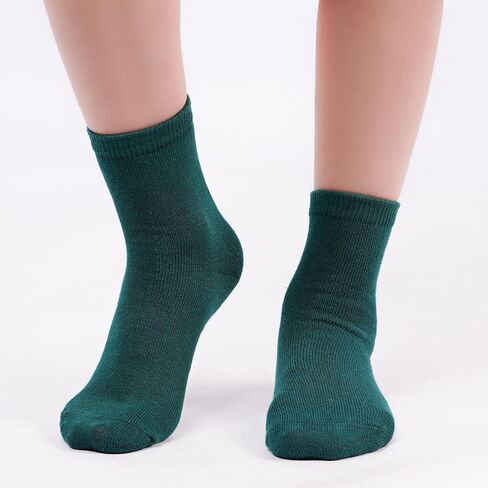 Kids Socks 12 Pairs Crew Socks for Toddler Boys Girls 1-14 Years Athletic School Mid Cut Socks Multipack in Kuwait