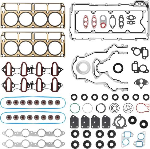 MLS Head Gasket Kit متوافقة مع 2002-2011 Chevy Silverado Tahoe Avalanche Express Suburban ، GMC Sierra Savana Yukon Envoy ، Buick Cadillac Isuzu 4.8L 5.3L V8. استبدال CS9284 HS26191PT in Kuwait