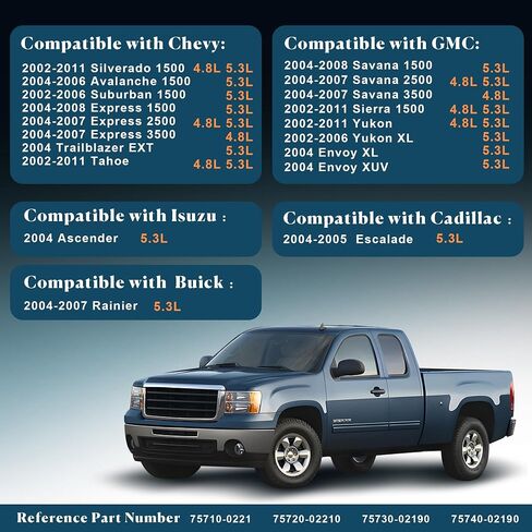 MLS Head Gasket Kit متوافقة مع 2002-2011 Chevy Silverado Tahoe Avalanche Express Suburban ، GMC Sierra Savana Yukon Envoy ، Buick Cadillac Isuzu 4.8L 5.3L V8. استبدال CS9284 HS26191PT in Kuwait